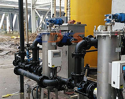 自清洗過濾器安裝現場