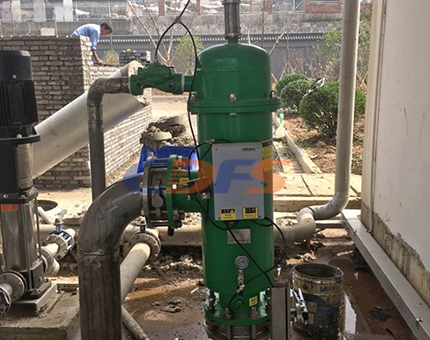 水力驅(qū)動(dòng)自清洗過濾器安裝現(xiàn)場(chǎng)